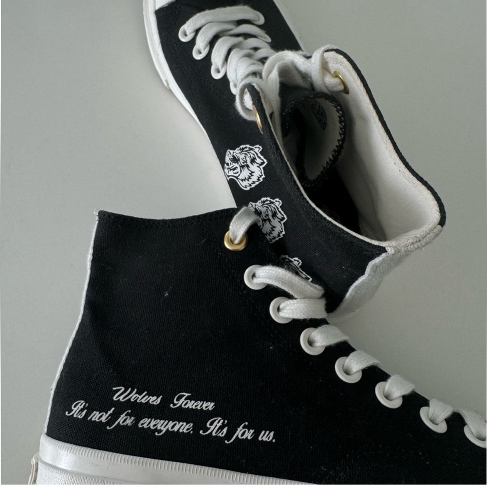 Darc Sport Black and White High-Top Sneakers